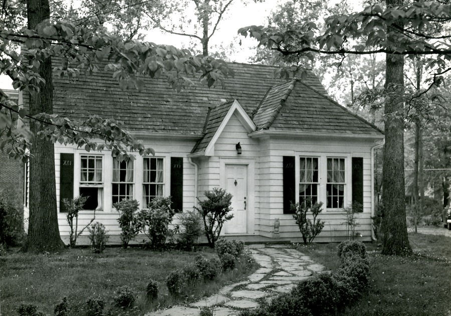 Chi Omega Sorority Cottage, ca. 1957