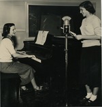 Alumna and Queens student perform on Charlotte's WSOC radio, circa 1951